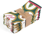 FINGERCRAFT Cloth Napkins Set of 12 Cotton Blend, 20x20, Vintage Christmas by FINGERCRAFT