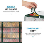ZOBER Christmas Ornament Storage Box Plastic - Stores 128 3" Ornaments with Individual Trays - Ornament Organizer Storage Box, Durable Christmas Containers Holder - Green - Image 5