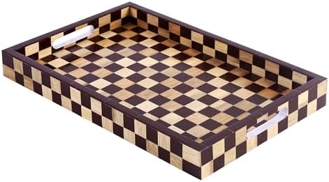 Handicrafts Home Resin Inlay Wood Decorative Serving Ottoman Tray, 17x11 by HandicraftsHome