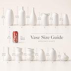 Set of 12 White Ceramic Vase for Pampas Grass Flowers, Japandi Small Vases in Bulk for Wedding Centerpieces, Shelf and Table Decorations, Living Room and Bedroom Decor, DIY Gift - Image 5