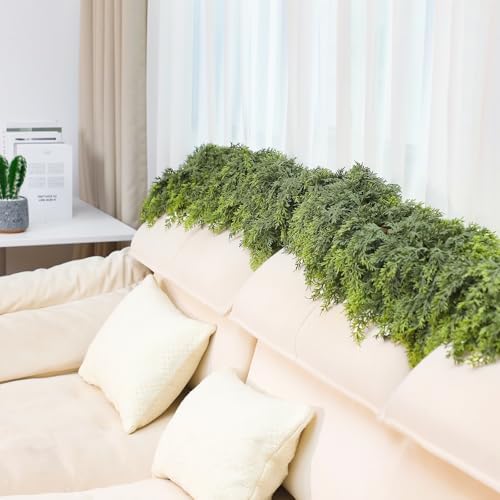 Waydress 1 Pcs 6 ft Christmas Artificial Cedar Garland Realistic - Image 5