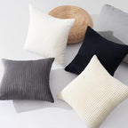 Topfinel 20x20 inch 4 Pack Black and White Decorative Throw Pillow Covers,Soft Velvet Modern Unique Designs,Mix and Match for Home Fall Decor,Cushion Covers Set of 4 (Black/White) - Image 3