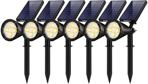 InnoGear 6 Solar Lights Outdoor Spot Garden Yard Landscape Flag, Warm White by InnoGear