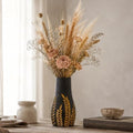 Home Decor Vases for Centerpieces,Wood Flower Vase for Living Room Decor，Black Boho Bookshelf Desk Entry Way Coffee Table Decor,Kitchen Office Laundry Bedroom Decor Aesthetic Vases for Flowers by Jhumeg