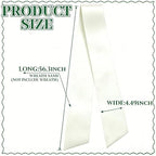 Dream Loom Wreath Sash for Front Door, 16pcs White Wreath Sash Accessories for Easter Weddings Birthday Christmas Party Yard Wall Doorway Decor - Image 5