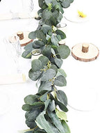 DearHouse 6.2 Feet Eucalyptus Garland Artificial Silk Eucalyptus Leaves Vines Handmade Garland Greenery Wedding Home Backdrop Arch Wall Decor - Image 5