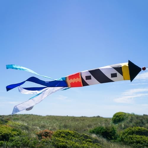 In the Breeze 4665 — 3D Lighthouse Windsock — Hanging Outdoor Beach Decoration for Yards, Gardens - Image 4