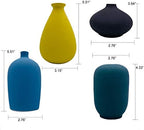 Small Ceramic Flower Vases Set of 4, Bud Vase, Decorative Modern Floral Vase - Image 2