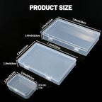 LJY 20 Clear Plastic Boxes, 3 Sizes for Hardware - Image 2