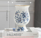 Ceramic Resin vase 16.9-inch ice Cracked Pattern Retro Antique Home Decoration Dining Table Living Room Kitchen Bedroom Bookshelf Office Coffee Table Dining Room Fireplace (Color 6) - Image 2