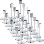 Sieral Candle Holders Bulk Taper Candlesticks Holders Set Modern Decorative Metal Candelabras for Wedding Anniversary Home Dinning Table Centerpiece Xmas Party Decor(Silver,24 Pcs) by Sieral