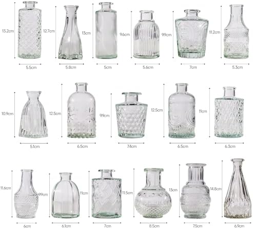 72 Pcs Bud Vase Set, Vases for Centerpieces, Cute Glass Bud Vases in Bulk, Small Vases for Flowers, Clear Vase Set for Wedding Decorations, Home Table Flower Décor - Image 3