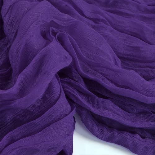 12 Pack Dark Purple Cheesecloth Table Runner 23 x 120 Inch 10Ft - Image 7