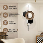 HEBOIX Large Metal Wall Decor Modern Metal Wall Art 3D Wall Sculptures Handmade Wall Hanging Wall Decoration for Living Room/Dinning Room/Bedroom/Entryway/Kitchen/Office (21''Lx46''W) - Image 6