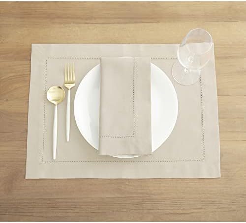 Solino Home Cotton Linen Cloth Dinner Napkins Linen, 20 x 20 in, Set of 6 - Image 2