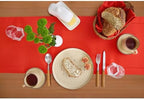 Solino Home Cotton Linen Dining Table Runner Poppy Red Woven, 14 x 48 in - Image 4
