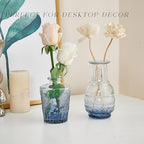 Glass Bud Vase Set of 30, Small Flower Vases, Glass Vases for Centerpieces, Vintage Home Table Decorations Bud Vases (30 Pcs, Blue) - Image 6