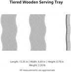 Tiered Wooden Serving Tray - Image 7