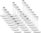 zeochyni Silver Candlestick Holders Set of 24 for Wedding Party Decoe by zeochyni