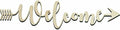 Welcome Wood Sign Home Décor Wall Art Unfinished ~ 18" x 6" by Gems+on+Display