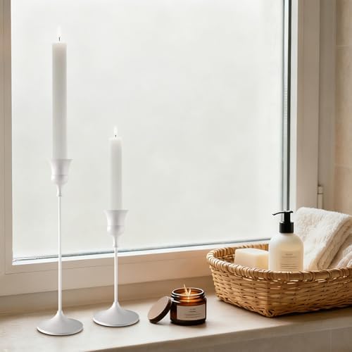 Candlestick Holders White, 9 Packs Taper Candle Holder for Candlesticks, Candle Sticks Holder Decor for Home Decor - Image 2