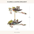 MACKENZIE-CHILDS Patience Brewster Ornament, 12 Lords a-Leaping - Image 4