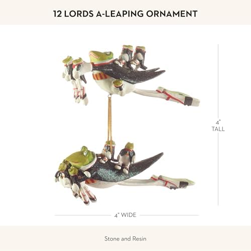 MACKENZIE-CHILDS Patience Brewster Ornament, 12 Lords a-Leaping - Image 4