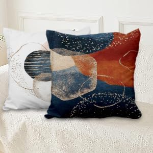 Abstract Boho Pillow Covers Minimalism Geometric 24x24 Set of 4 - Image 7