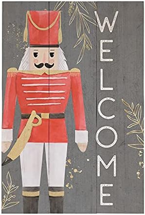 Simply Said, INC Rustic Pallets, Welcome (Nutcracker) - 16" x 10.75" Rustic Wood Sign RUS1400 by SimplySaidINC