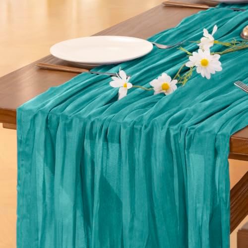 Cheesecloth Table Runner Fall Boho Wedding Birthday Party Home Decor by Socomi