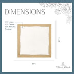 Villeroy & Boch Linen Blend Metallic Brushstroke Napkins, 21 Inches x 21 Inches, Set of 4, Ivory and Gold - Image 5