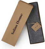Solino Home 100% Linen Placemats Charcoal Grey, Athena 14 x 19 in, Set of 4 - Image 3