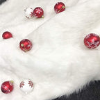 CHICHIC 48 inch Christmas Tree Skirt Faux Fur Xmas Tree Skirt Christmas Decorations Holiday Tree Ornaments Tree Decoration for Christmas Home Decorations, Xmas Party Holiday Decorations, Snow White - Image 6