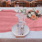 6 Pack Cheesecloth Table Runner 10Ft Christmas Gauze Boho Table Runners for Wedding Decor Bridal Shower Decorations Baby Shower Party(35" x 120") - Image 6
