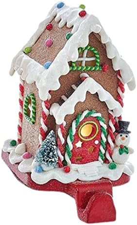 Kurt Adler Battery-Operated Gingerbread Candy House Lighted Stocking Holder by Unknown