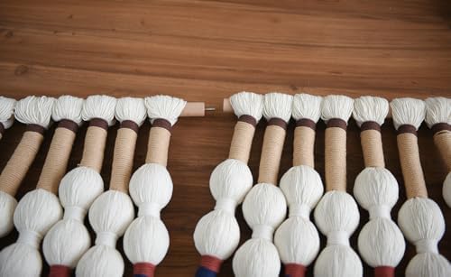 Macrame Wall Hanging Boho Wall Art Handmade Spherical Knot 27" W x 33" L - Image 2