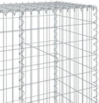 vidaXL Gabion Basket with Cover 315"x19.7"x78.7" Galvanized Iron - Image 4