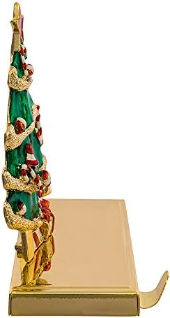 Kurt Adler Zinc Christmas Tree Stocking Holder Decor - Image 4