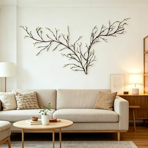 9.8FT Artificial Tree Branches Curly Willow Sprout Halloween Mantel Decor - Image 6