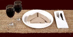 VDS Pack of 1 - Oval Jute Rug Braided Table Runner 100% Natural Burlap Reversible Rustic Hessian Table Cloth Centerpiece for Wedding ,Home, Kitchen, Table Decoration (Size 13x72 Inch) (Natural) - Image 2