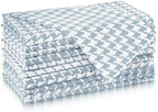FINGERCRAFT Cloth Napkins Set of 12, 100% Cotton, 20x20 Inch, Dusty Blue by FINGERCRAFT