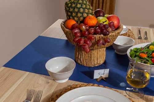 American Homestead Paper Table Runner Roll - 78 ft. Disposable Linen-Like Table Cover Roll - 20 Perforated Table Runners (16" x 48") for Parties, Weddings, and Events - Navy Blue - Image 4