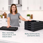 2-in-1 Serving Tray & Placemat | Faux Leather & Reversible - Image 3