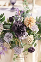 Ling's moment Purple Artificial Flower Garland Wedding Arch 9 FT - Image 5
