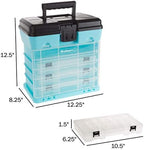 Stalwart Small Parts Organizer Box, Light Blue, 10-Inch - Image 2