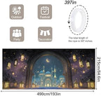7 * 16FT Ramadan Garage Door Cover Decorations Ramadan Garage Door Banner for Outdoor Indoor Summer Party Photography Backdrop - Image 2