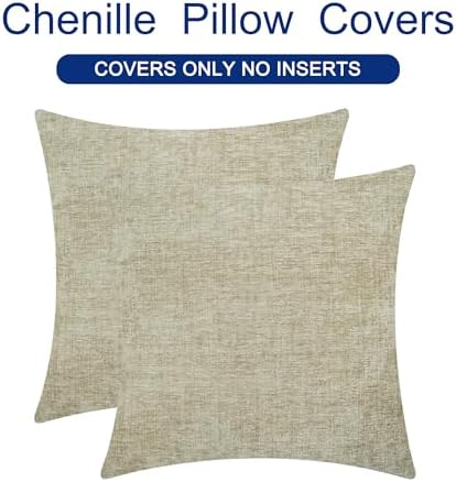 CaliTime Decorative Couch Throw Pillow Covers 26 X 26 Inches Light Taupe - Image 6