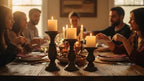 Candle Pillar Holder, Candle Holder Set of 3 Fall Wooden Candle Holder, Farmhouse Set for Table Centerpiece Home Decor-10,8,6 Inch - Image 5