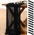 15 Pack Cheesecloth Table Runner Fall Boho Gauze Wedding Party Home Decor by Socomi