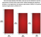 Red Solid Color Door Cover Halloween Front Door Christmas Front Door Banner Porch Sign for Indoor Outdoor Decorations Holiday Party Christmas Decor 32 x 79 Inch - Image 3
